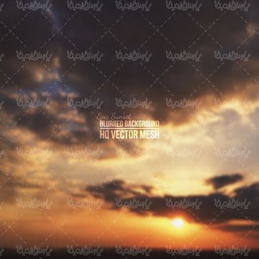 وکتور غروب آفتاب