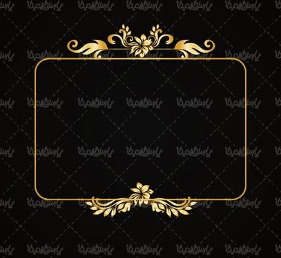 وکتور گل و بوته طلایی