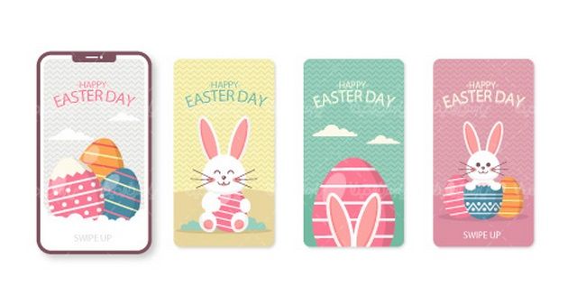 وکتور تخم مرغ رنگی