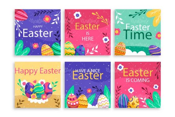 وکتور تخم مرغ رنگی