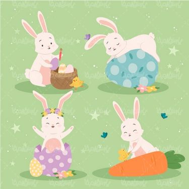 وکتور تخم مرغ رنگی