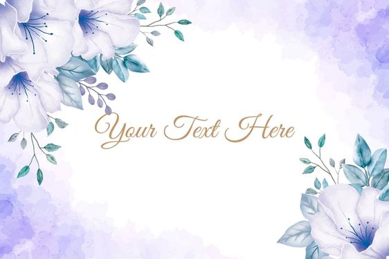 Flower frame vector