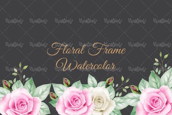 Flower frame vector