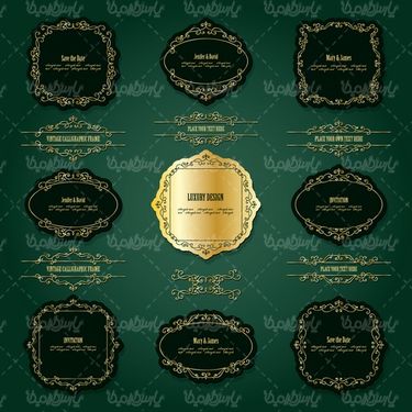 Flower border vector