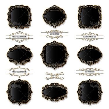 Flower border vector