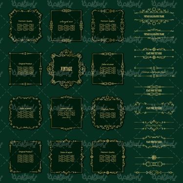 Flower border vector