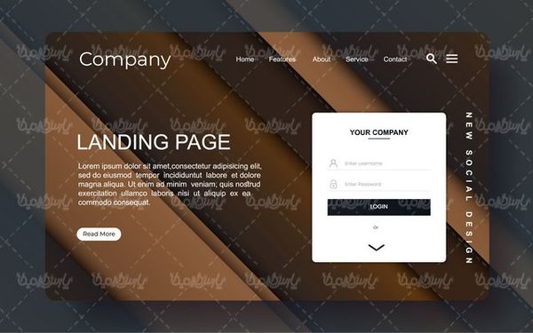 Vector website template