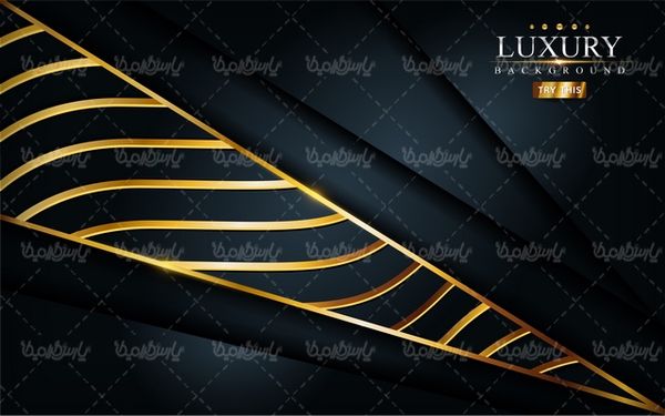 وکتور بک گراند مشکی طلایی