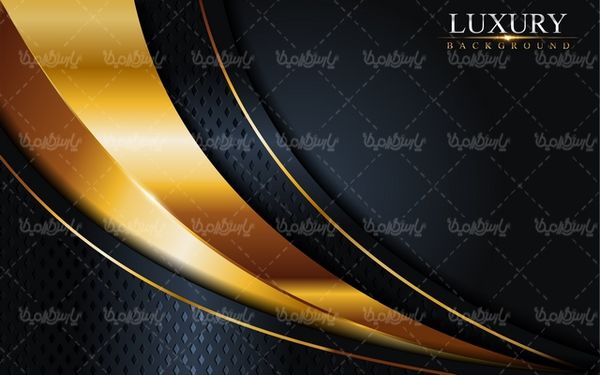 وکتور بک گراند مشکی طلایی