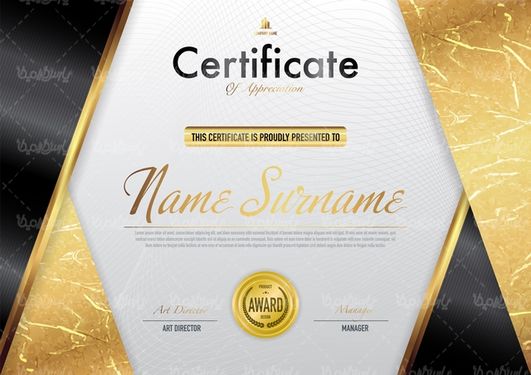 وکتور قالب گواهینامه