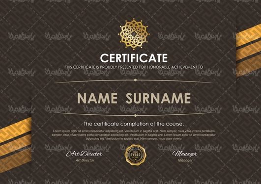 Vector Certificate Template