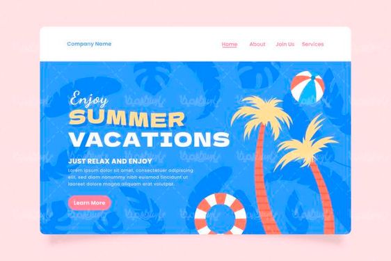 وکتور قالب وب سایت