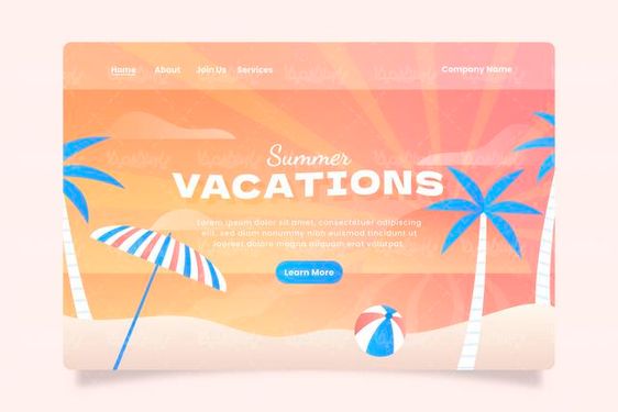 وکتور قالب وب سایت