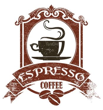 وکتور لیبل قهوه