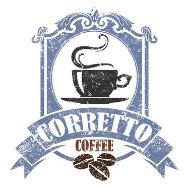 وکتور لیبل قهوه