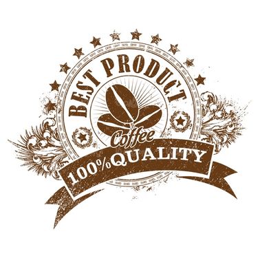 وکتور لیبل قهوه
