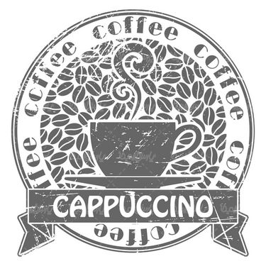Coffee label vector
