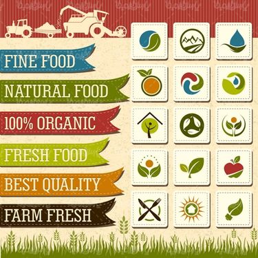 وکتور لیبل ارگانیک