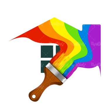 وکتور لوگو فرچه رنگ