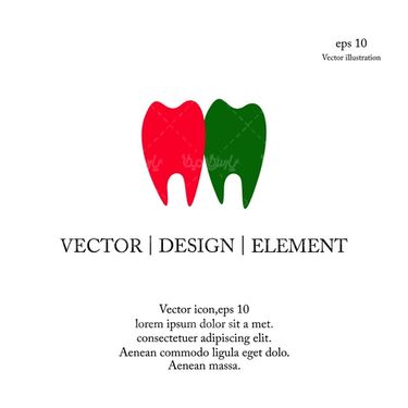 وکتور لوگو دندان
