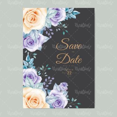 Flower border vector