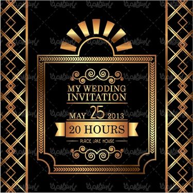 وکتور فریم طلایی