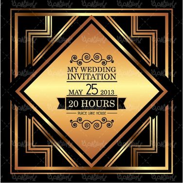 وکتور فریم طلایی