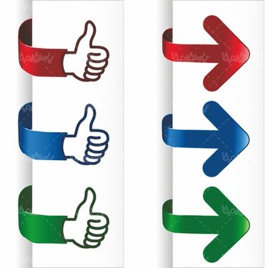 وکتور علامت لایک