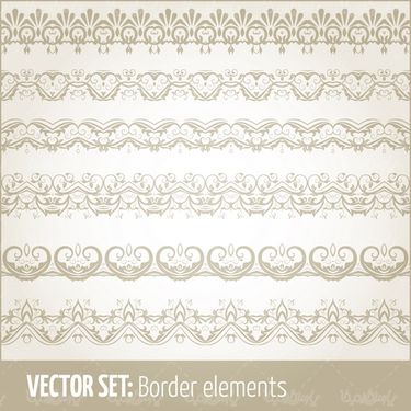 Flower border vector
