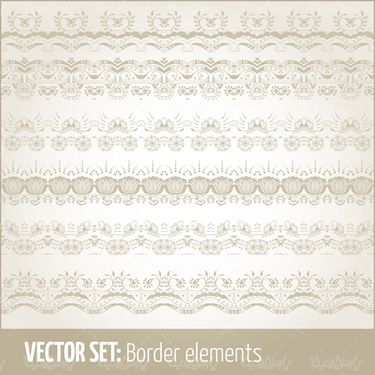 Flower border vector