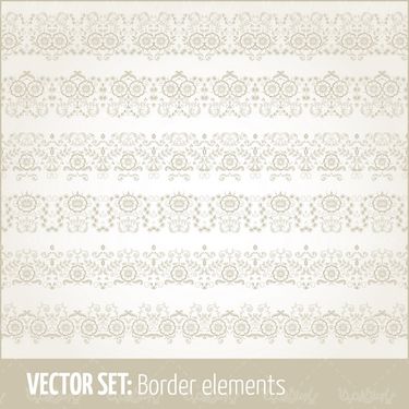 Flower border vector