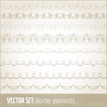 Flower border vector