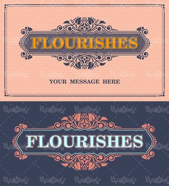 وکتور حاشیه گل