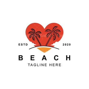 وکتور لوگو درخت نخل