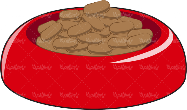 وکتور ظرف غذا حیوان خانگی