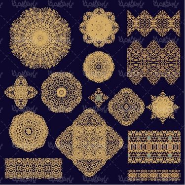 Flower border vector