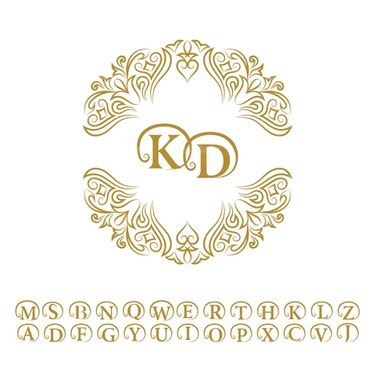 Flower border vector