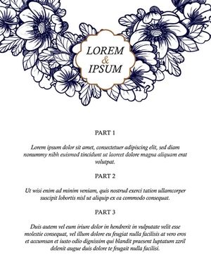 وکتور فریم گل