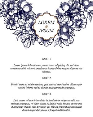 وکتور فریم گل