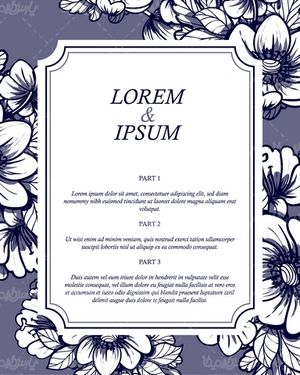 وکتور فریم گل