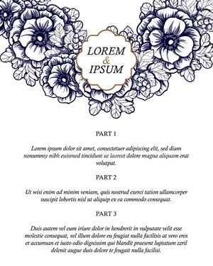 وکتور حاشیه گل