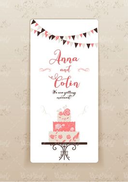 وکتور کیک عروسی