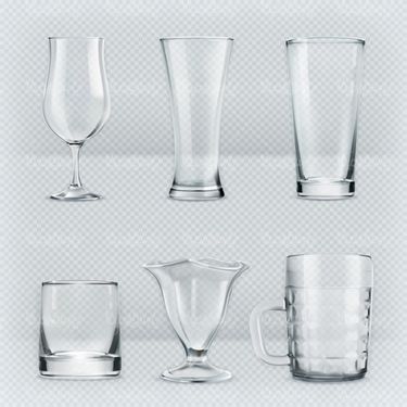 وکتور لیوان شیشه ای