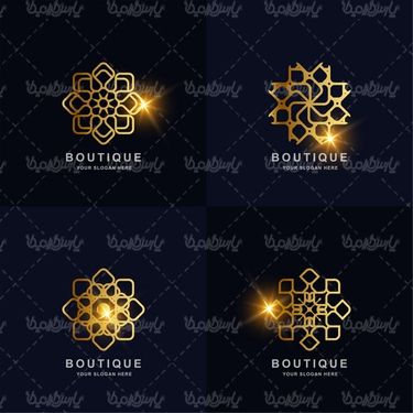 Golden logo vector