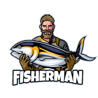 وکتور لوگو ماهیگیری