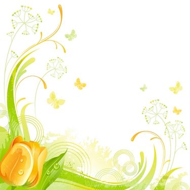 وکتور حاشیه گل و بوته