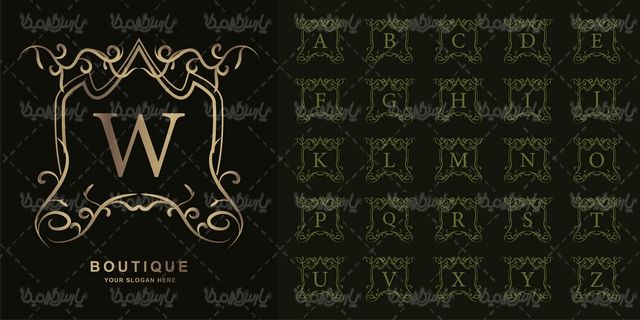 وکتور لوگو حروف لاتین