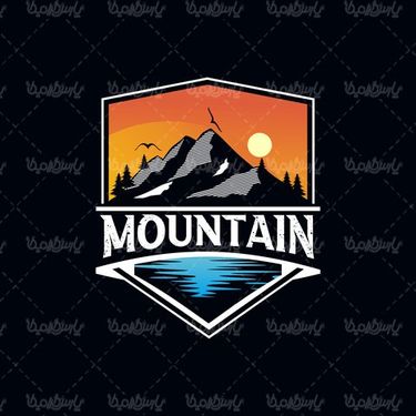وکتور لوگو کوه