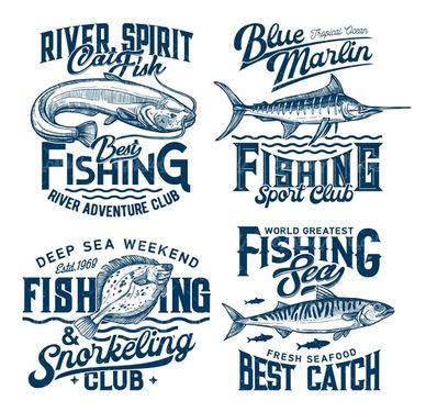 وکتور لوگو ماهی