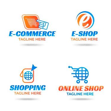 Online store logo vector